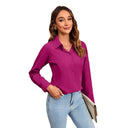 Chic Women's Blouse with Exquisite Stitching