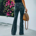 High-Waist Bootcut Jeans for Women - Chic Wash