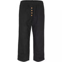 Chic Women's Leisure Pants with Decorative Buttons