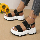 Chic Women's Platform Sandals with Wide Straps