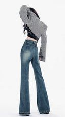 High-Waisted Flared Jeans for Women
