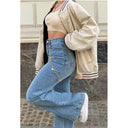 Trendy Women’s High-Waisted Flared Jeans
