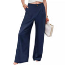 Chic Summer Pleated Wide-Leg Pants