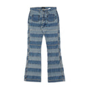 Women's Modern Stripe Pattern Jeans
