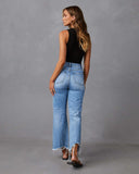 Vintage Style Women's Flared Denim Jeans
