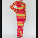 Chic Striped Long Sleeve Dress for Women