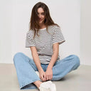 Organic Cotton Striped T-Shirt for Women