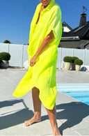 Women's Cotton Button-Up Beach Cover-Up