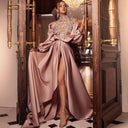 Chic Evening Dress with High Slit Design