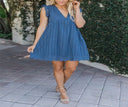 Romantic Ruffle Midi Dress for Women
