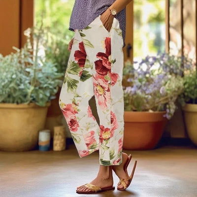 Floral Design Women’s Leisure Pants