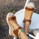 Stylish Women's Wedge Sandals with Chic Strap Design