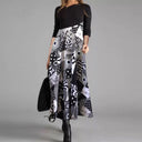 Boho-Inspired Midi Dress with Unique Patterns
