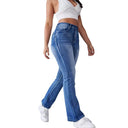 High-Waisted Stretch Bootcut Jeans for Women