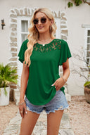 Lace-Trimmed Women's Blouse for All Occasions