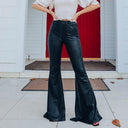 Chic Flared Snake Skin Print Trousers for Women