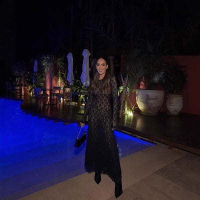 Chic Long Sleeve Lace Dress for Women