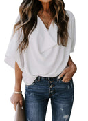 Chic Boat Neck Women's Blouse
