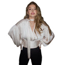 Chic Blouse with Statement Sleeves and Refined Style