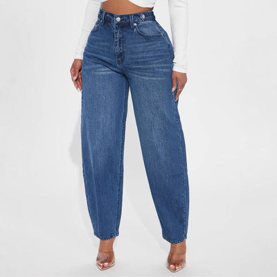 High-Waisted Wide Cut Women's Jeans