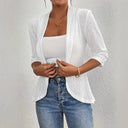 Women's Hole Pattern Blazer Jacket