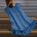 Women's Summer Ruffle Dress in Airy Fabric