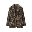 Stylish Leopard Print Blazer for Women