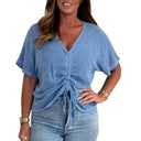 Ruching Detail Women’s Blouse for Everyday Style