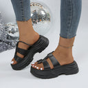 Women's Comfortable Strap Sandals with Fashionable Profile and Non-Slip Sole by Heidi-Mode