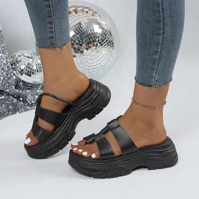Women's Comfortable Strap Sandals with Fashionable Profile and Non-Slip Sole by Heidi-Mode