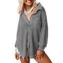 Textured Women's Long Sleeve Blouse for Effortless Style