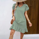 Women's Ruffled Summer Dress - Stylish and Chic