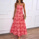 Strapless Floral Maxi Dress for Women