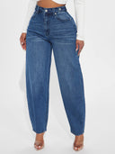 High-Waisted Wide Cut Jeans for Women