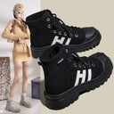 Trendy Women's High-Top Sneakers with Stylish Sole