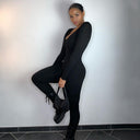 Chic Women's Long Sleeve Bodycon Jumpsuit