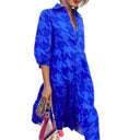 Stylish Long Sleeve Shirt Dress with Chic Pockets