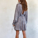 V-Neck Evening Dress with Ruffle Accents for Women