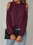 Trendy Women's Blouse with Unique Shoulder Design
