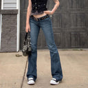 Retro-Inspired Flared Jeans for Women