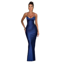 Chic Long Sleeve Maxi Dress for Women with Adjustable Straps