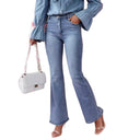 High-Waisted Flared Jeans with Vintage Charm