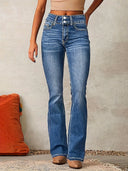 Chic Women's High-Waisted Bootcut Jeans
