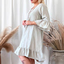 Linen Ruffle Dress for Women in Relaxed Style