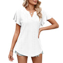 Women's Lace Pattern Airy Blouse Shirt