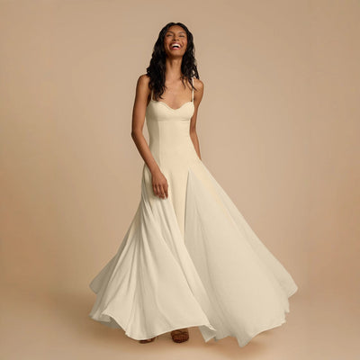 Chic Asymmetrical Evening Dress with Ruffle Detail