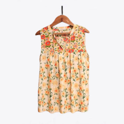 Chic Floral V-Neck Summer Blouse for Women