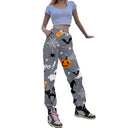 Autumn-Inspired Women's Printed Trousers