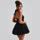 Chic A-Line Flared Skirt Halter Dress for Women