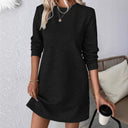 Textured Women's Sweat Dress for Everyday Wear